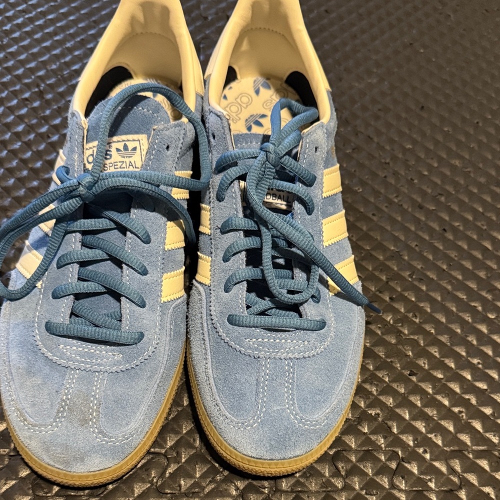 Adidas Spezial Light Blue and White Sneakers